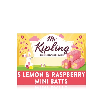 Mr Kipling Lemon And Raspberry Mini Batts x 5