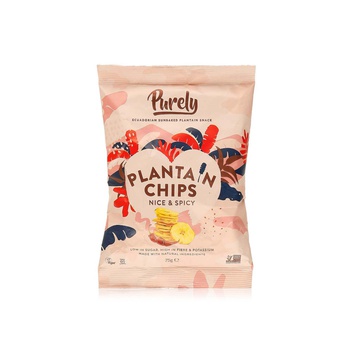 Purely Plantain Chips Nice and Spicy 75g