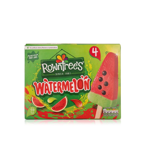Rowntrees watermelon ice lollies 73ml x4 Spinneys UAE