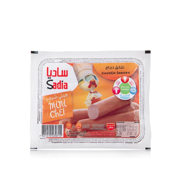Buy Sadia mini chef chicken franks 340g in UAE
