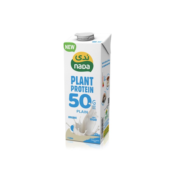Nada Organic Plain 50g Plant Protein Milk 1 Litre