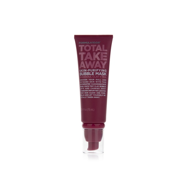 Formula 10.0.6 Total Take Away Skin-Purifying Bubble Mask Rhassoul Clay + Tea 75ml