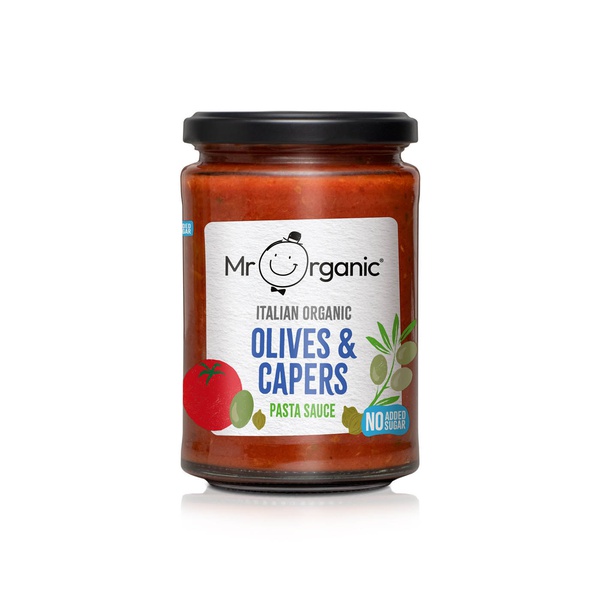 Mr Organic No Added Sugar Authentic Italian Olives and Capers Pasta Sauce 350g