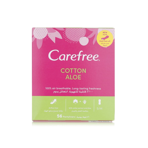 Buy Carefree panty liners aloe 58s in UAE