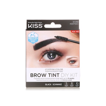 Kiss Brow Tint Diy Kit Black Kebt02c