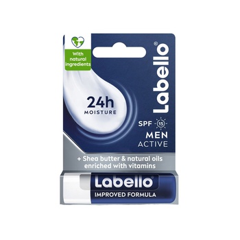 LABELLO Men Active SPF15 Shea Butter Lip Balm 4.8g