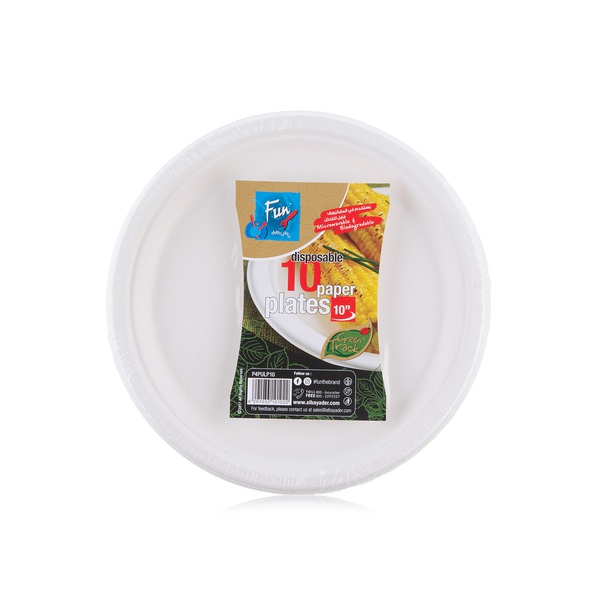 Fun Biodegradable Plate 10inches 10pack