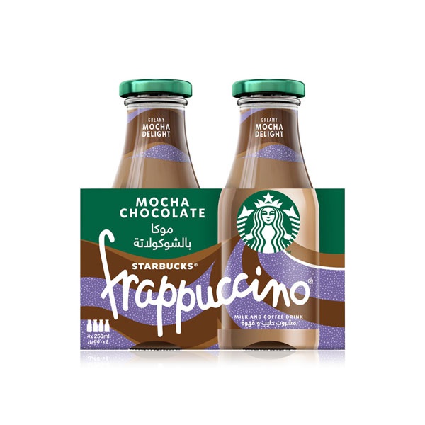 Starbucks Mocha Chocolate Frappuccino Coffee 4 x 250ml