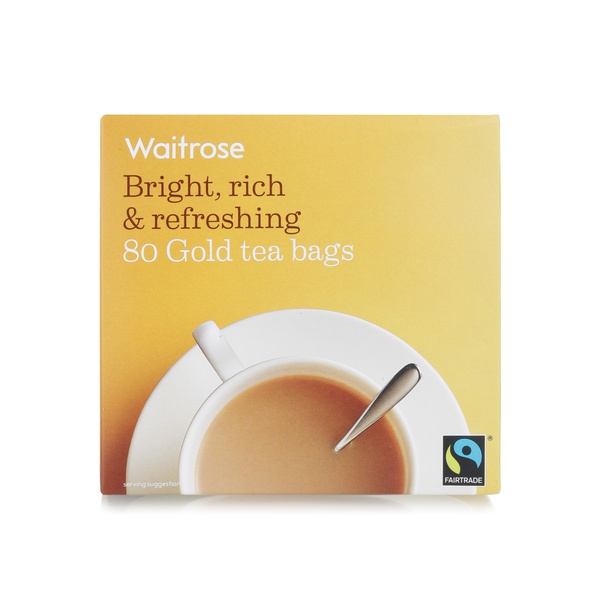 اشتري Waitrose gold tea bags 80s 250g في الامارات