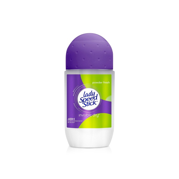 Lady Speed Stick Powder Fresh Invisible Dry Roll-On Anti-Perspirant Deodorant 50ml