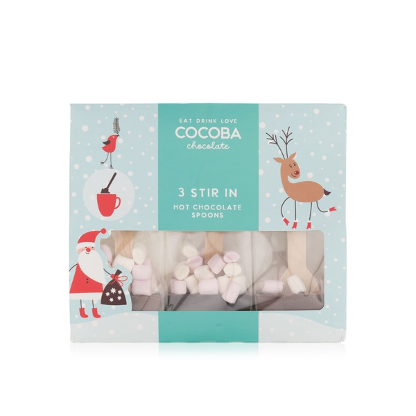 اشتري Cocoba hot chocolate spoons with mini marshmallows 3 pack 150g في الامارات