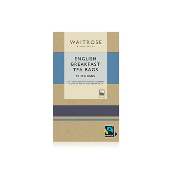 Waitrose English Breakfast Tea Bags 50s 125g