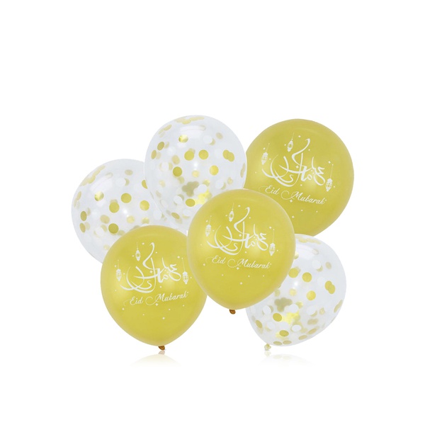 Fiestavibe Eid Mubarak Confetti Balloons 12s