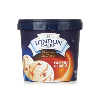 London Dairy Pralines & Cream Premium Ice-Cream 1 Litre