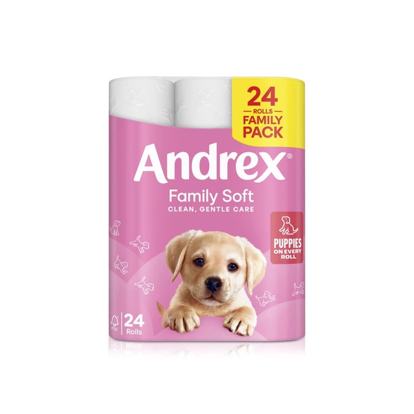 اشتري Andrex gentle toilet rolls 2 ply 24 rolls في الامارات