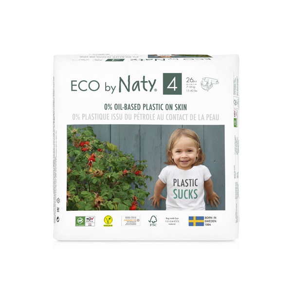 اشتري Eco by Naty nappies size 4 x26 في الامارات