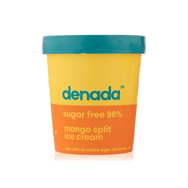 Denada Frozen 98% Sugar-Free Mango Split Ice Cream Tub 475Ml