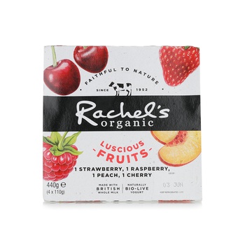 Rachel's Organic Fruit Yoghurts 4 x 110g