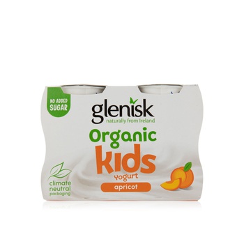 Glenisk Organic Kids Apricot Yogurt 4 Pack 360g