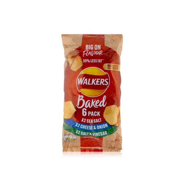 Walkers Baked Variety Multipack Crisps 132g 6s
