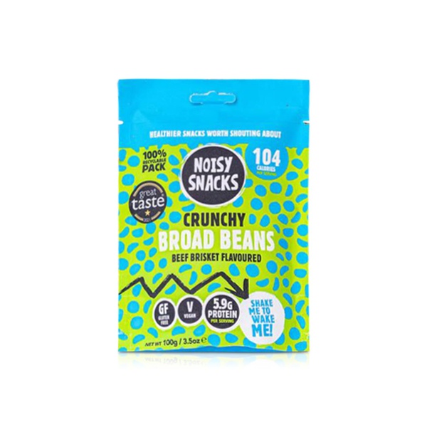 Noisy Snacks Beef Brisket Flavoured Crunchy Broad Beans 100g