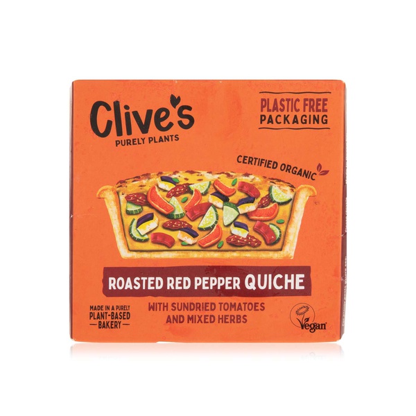 Buy Clives organic red pepper harissa quiche 380g in UAE