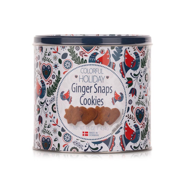 Jacobsens of Denmark Ginger Snaps Cookies Tin 454g