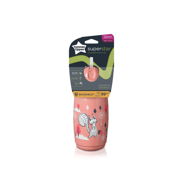 Tommee Tippee Superstar Insulated Straw Cup 12+ Months