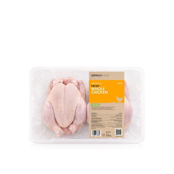 Spinneysfood Fresh Whole Chicken (600gx2) 1200g
