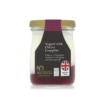 Waitrose No.1 Yoghurt with Cherry Compote 125g