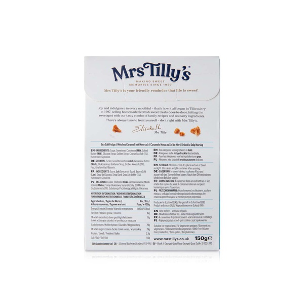 Mrs Tilly's Scottish Sea Salt Fudge 150g