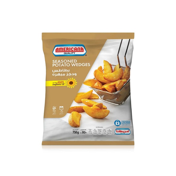 Americana Frozen Seasoned Potato Wedges 750g
