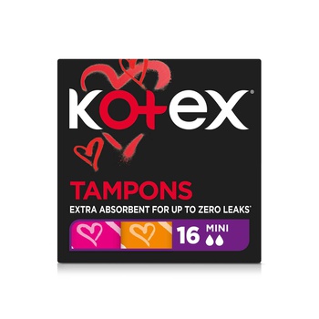 Kotex Mini Tampons 16s