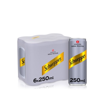Schweppes Soda Water 250ml x 6