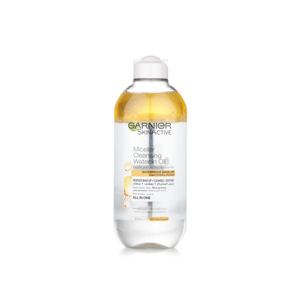 Buy Garnier SkinActive micellar cleansing water with Moroccan argan oil 400ml in UAE