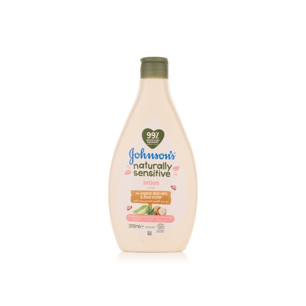 Buy Johnsons baby naturally sensitive lotion 395ml in UAE