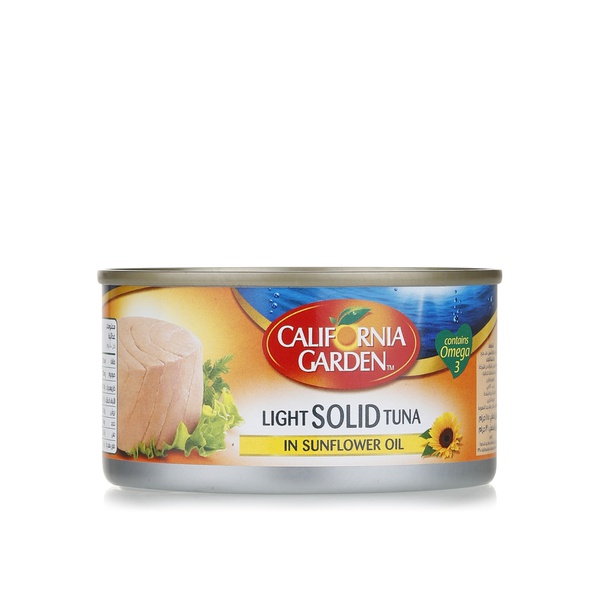 Buy California Garden light solid tuna in sunflower oil 185g in UAE