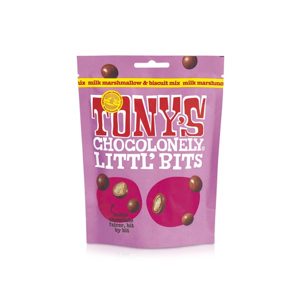 Tony's Chocolonely Littl' Bits Milk Marshmallow and Biscuit Mix 100g