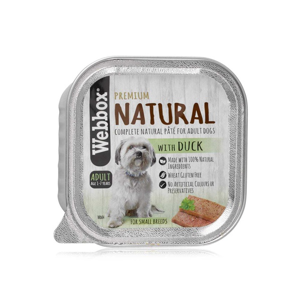 Webbox Naturals Duck Pâté Wet Adult Dog Food 150g
