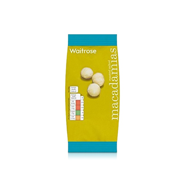 Waitrose Roasted Salted Macadamias 100g