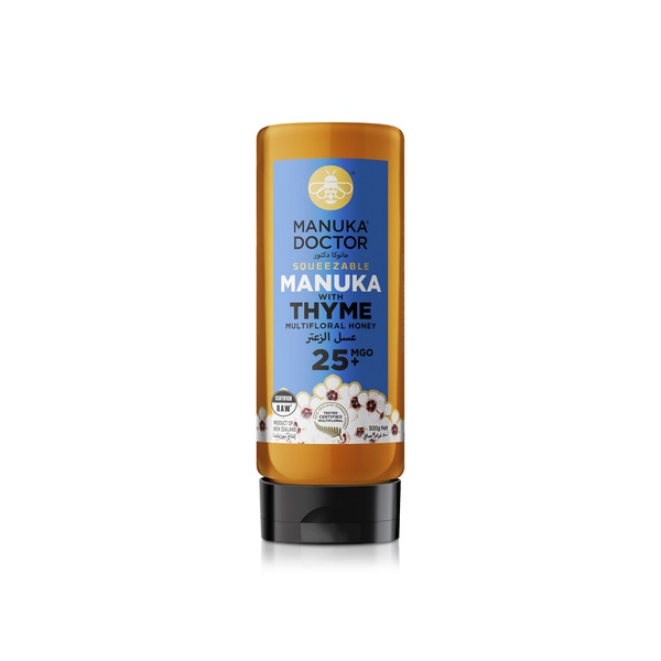 Manuka Doctor Squeezable Manuka with Thyme Multifloral Honey Mgo 25+ 500g