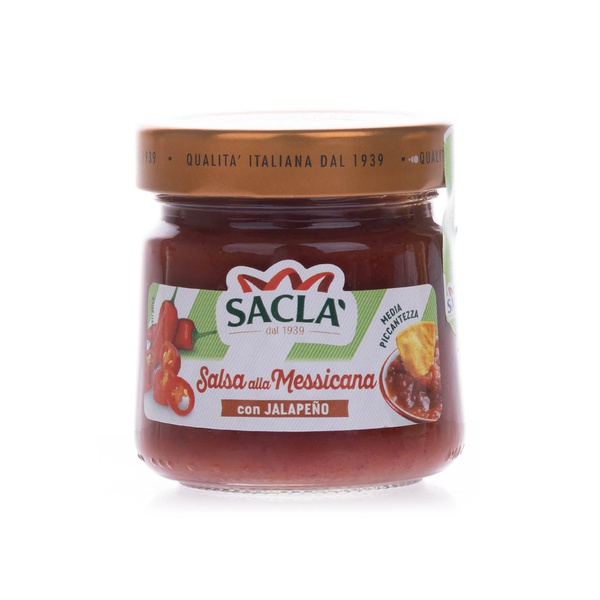 Buy Sacla salsa alla Messicana con jalapenos 190g in UAE
