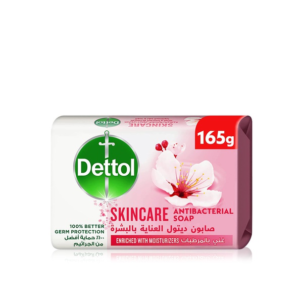 Buy Dettol skincare antibacterial soap 165g in UAE