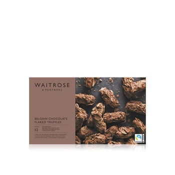 Waitrose Belgian Chocolate Flaked Truffles 150g