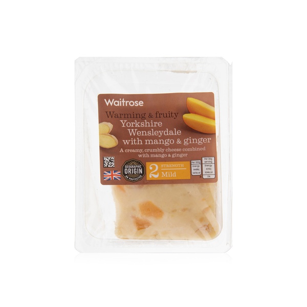 Waitrose Yorkshire Wensleydale Mango and Ginger Strength 2 180g