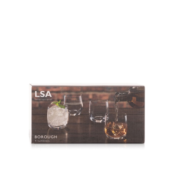 Lsa Borough Tumbler Glass Clear 300ml 4 Pack