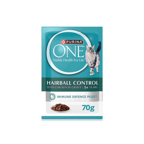 Purina One Hairball Control Cat Food with Chicken in Gravy 70g