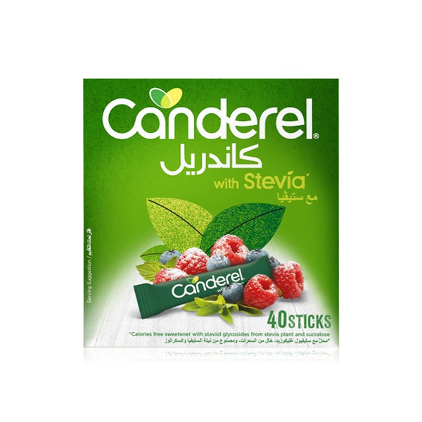 اشتري Canderel stevia low calorie sweetener sticks 40s في الامارات