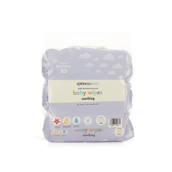Spinneysbaby Soothing Baby Wipes 3 x 80