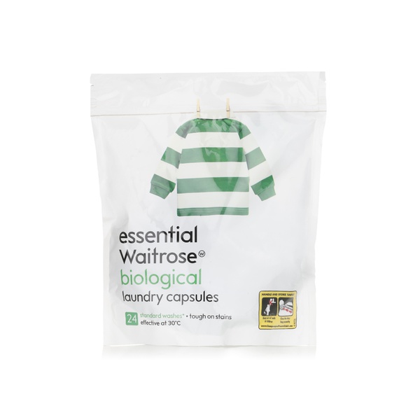 Waitrose Essential Laundry Capsules Bio 600g